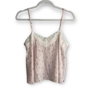 Abercrombie & Fitch Pink Floral Lace Cami